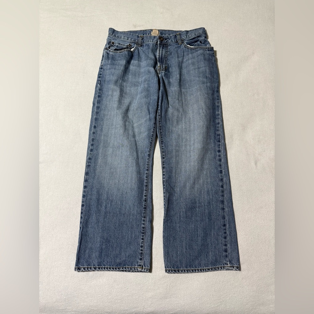 1969 Gap Jeans Mens 34x27 Blue Denim Baggy‎ Loose Medium Wash